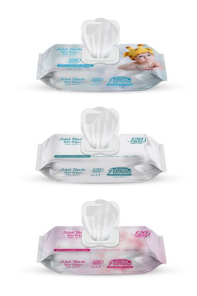 Vidy Pamba Sensitive Family Pack Wet Towels 120×12 Pack (1440 Sheets)