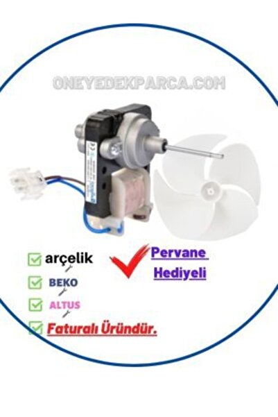 Beko D2 9425 Nme Buzdolabı Arka Fan Motoru (pervane Hediyeli)