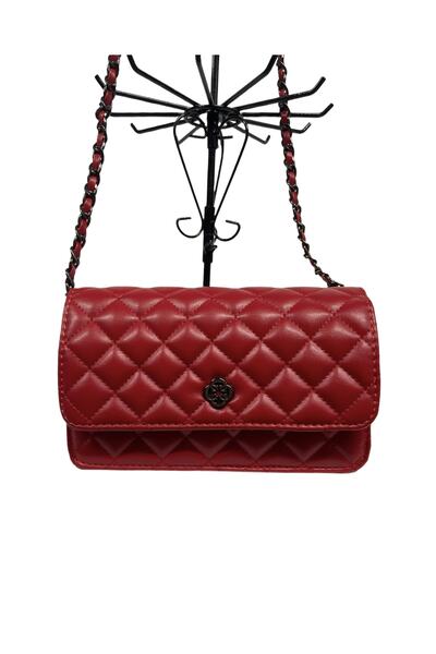 Kavi Uzun Askılı Kırmızı Omuz Çantası