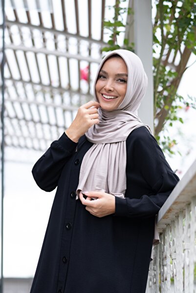 ELANS Combed Cotton Ready Practical Shawl Scarf Mink