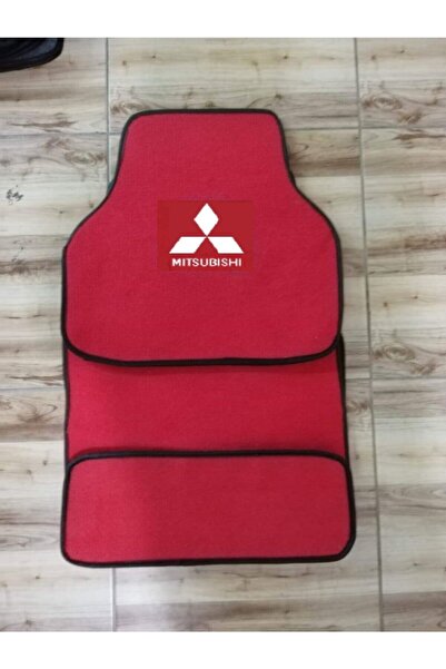 Mitsubishi Carisma Logolu 5 Parça Kırmızı Halıfleks Paspas Seti
