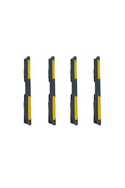 Genel Markalar Fiat Marea Uyumlu Reflektörlü Kapı Bademi Geçmeli Kapı Koruyucu Sarı FS