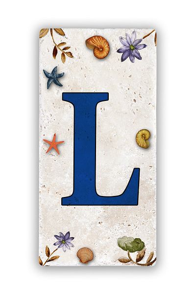 Oscar Stone Decor Φυσική πέτρα Αριθμός πόρτας Γράμμα L