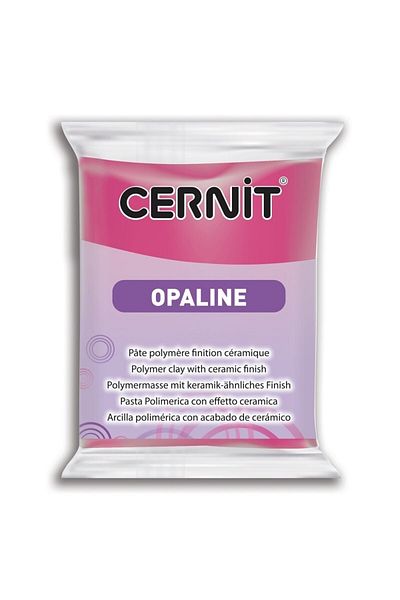 Cernit : Opaline Ceramic Look Polymer Clay: 56 Gr: Magenta