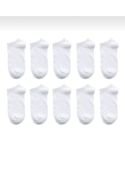 TUĞBABABY 1. Ποιοτικό Σετ με 12 Unisex Λευκές Οικονομικές Κάλτσες