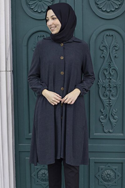 Feiza Collection Gömlek Tunik - Antrasit