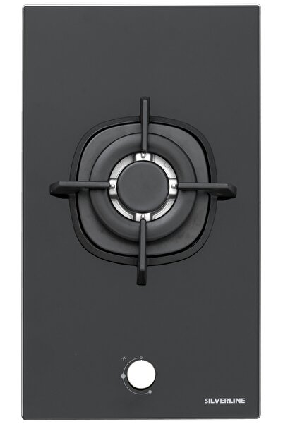 Silverline Siyah Cam Ankastre Ocak Cs5411 Siyah Woklu Tek Gözzlü Ocak