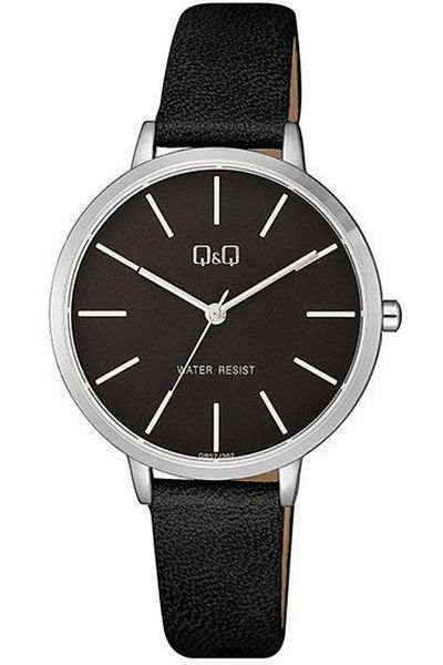 Q&Q Leather Women's Wristwatch Pqb57d