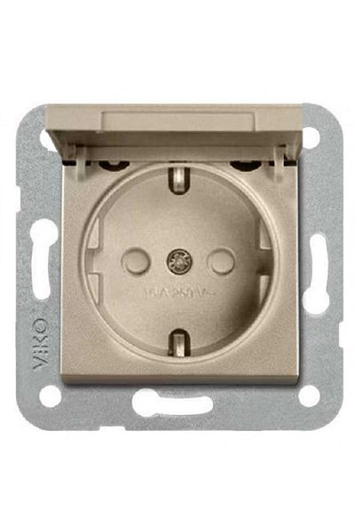 VİKO Artline Novella-trenda Bronze Covered Grounded Socket - Frameless