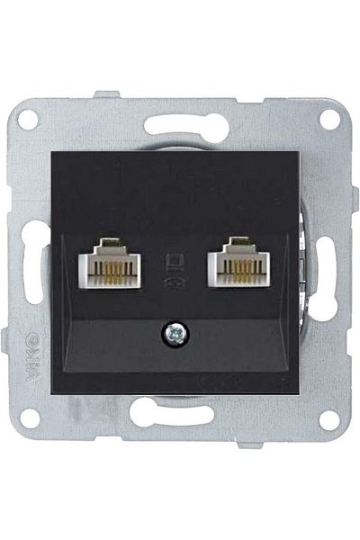 VİKO Artline Novella-trenda Black Data-numeris Phone Socket (cat3-cat6) - Frameless