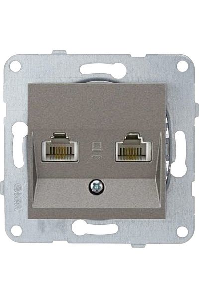 VİKO Artline Novella-trenda Anthracite Data-numeris Phone Socket (cat3-cat6) - Frameless
