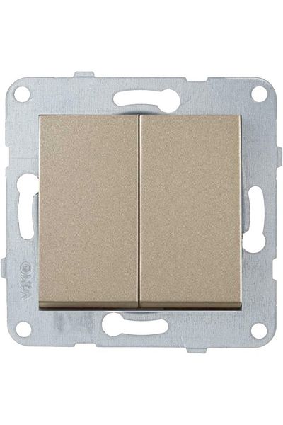 VİKO Artline Novella-trenda Bronze Double Switch Commutator - Frameless