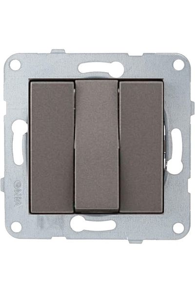 VİKO Artline Novella-trenda Anthracite Triple Key - Frameless