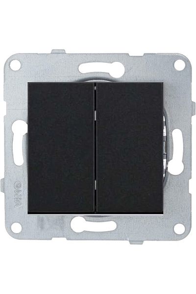 VİKO Artline Novella Black Dual Switch Commutator