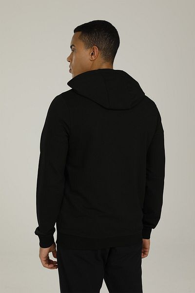 lumberjack Sn72 Basic Full Zip Hoodie Negru pentru bărbați