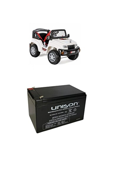 Unison Çocuk Oyuncak Araba Aküsü (pili Bataryası) 12 Volt(v) 12 Amper(ah) (pi...
