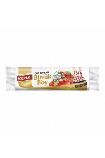 H&R TİCARET Extra Strong Strawberry Drawstring Large Size Garbage Bag 65*70 Cm
