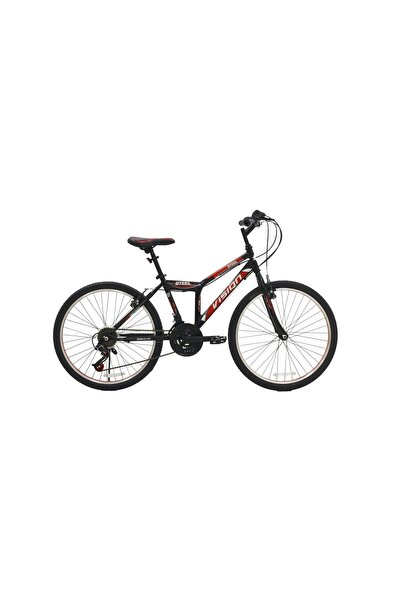 Belderia Vision Steel 24" Jant Sypo Index (3*7) Vites V-fren Siyah-Kırmızı Da...