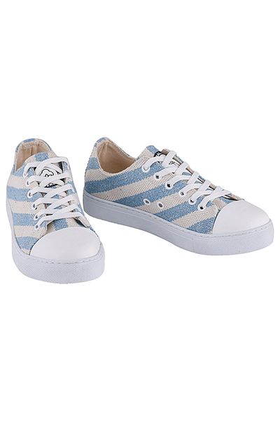 Cotto Shoes Albastru - Tenis casual de in pentru femei