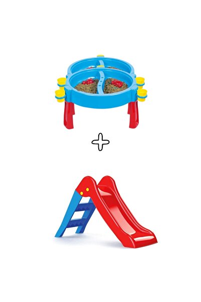 Dolu Su Ve Kum Aktivite Masası 3070 Ve Ilk Kaydırağım 3001