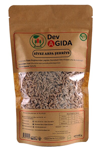 Devrekani DevA Dev A Gıda Siyez Arpa Şehriye 400 Gr