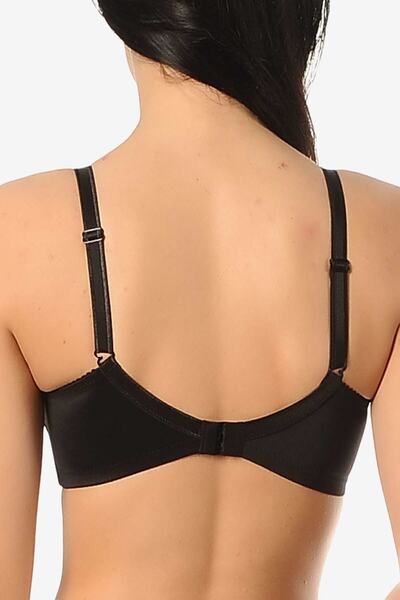 Yeni İnci Жіночий чорний бюстгальтер-мінімізер 2224