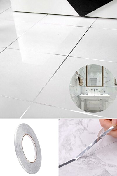 Genel Markalar 0.5 Cm 50 Metre Fayans Arası Şerit Bant Gri Renk