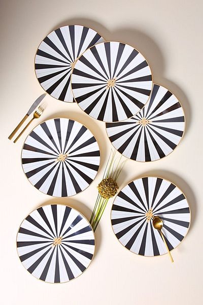 Porland Palms Flat Plate 27cm Set of 6