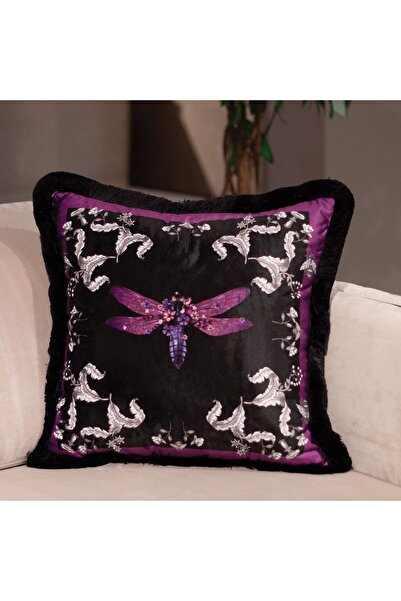 Adawall Yusufçuk Kuşu Desenli Dekoratif Kırlent