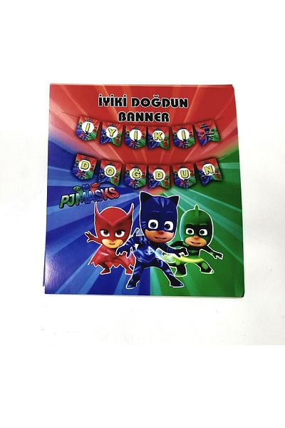 papercraft Σετ πανό Pjmasks Χρόνια Πολλά