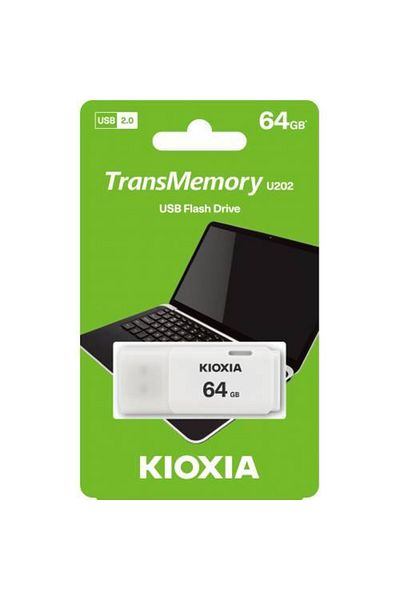 Kioxia 64Gb U202 White USB 2.0 Flash Memory