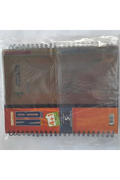 Gıpta دفتر ملاحظات حلزوني 4+1