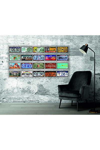 Hediyealgel Amerikan Eyalet Plaka Seti