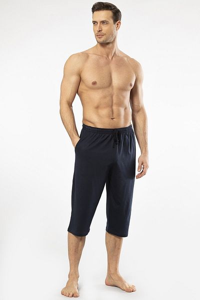 Cacharel 2233 Ανδρικό Modal Cotton Capri Single Bottom - Navy Blue