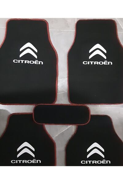 Citroen C3 Logolu 5 Parça Siyah Halıfleks Paspas Seti