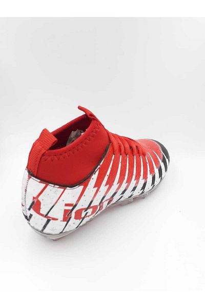 Lion 1453 Boy's Crampon with Socks Red Black