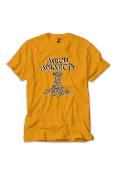 Z zepplin Κίτρινο T-shirt Amon Amarth Mjolnir