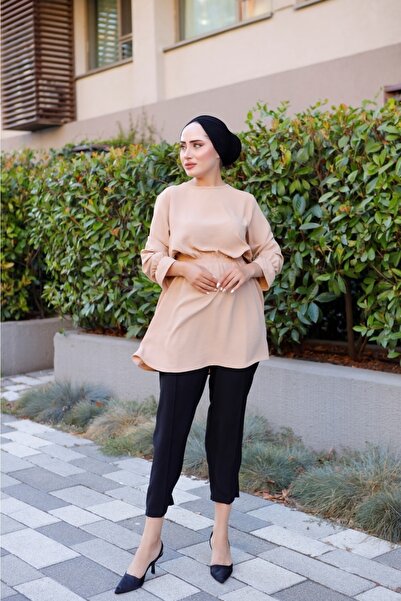 VOLT CLOTHİNG Dámská tunika Ayrobin s pasem a rukávem