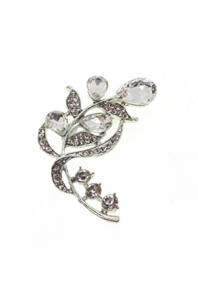 X-Lady Accessories Gümüş Renk Damla Şık Broş - 1681