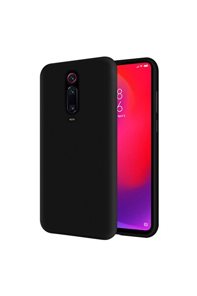 KZY İletişim Xiaomi Mi 9t Içi Kadife Soft Logosuz Lansman Silikon Kılıf - Siyah