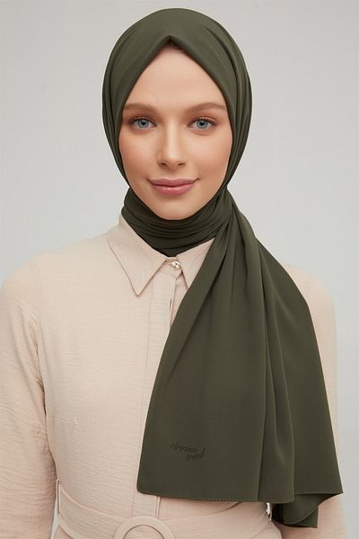 Armine Trend Medina Silk Shawl - 1015 - Khaki Green
