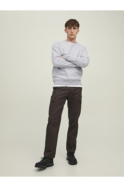 Jack & Jones Bisiklet Yaka Düz Renk Sweatshirt