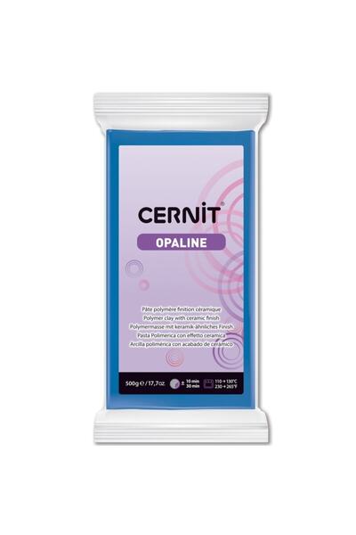 Cernit Opaline Ceramic Look Polymer Clay: 500 Gr: Primary Blue