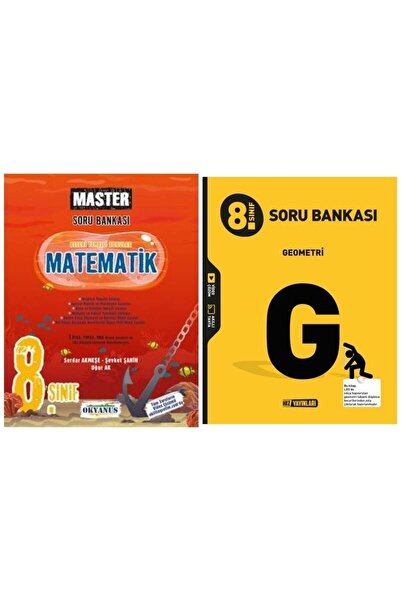 Okyanus Yayınları 8.sınıf Master Matematik Soru Bankası + Hız Yayınları 8.sın...