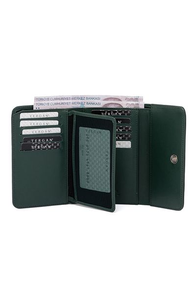 Tergan Green Leather Women's Wallet 05788n8u