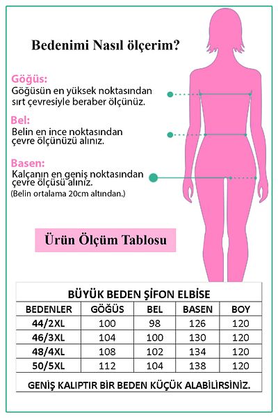 Neşeli Butik Women's Double Breasted Collar Midi Length Plus Size Chiffon Dress Nb8062