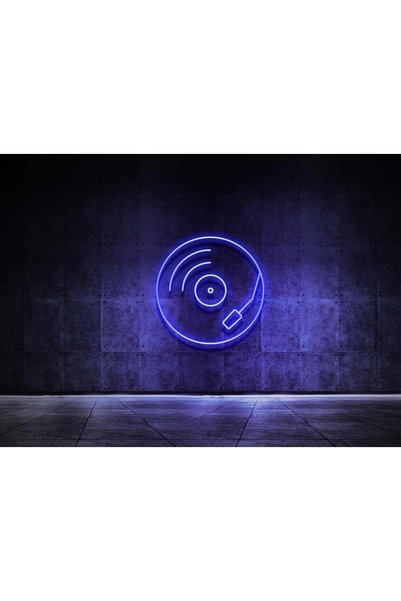 SMİLE CONCEPT Plak - Vınyl - Müzik - Neon Led Dekoratif Duvar Yazısı Aydınlat...