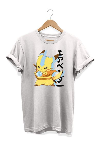remonz Μπλουζάκι με στάμπα Avatar Pikachu 100% βαμβακερό μεγάλο μέγεθος 8