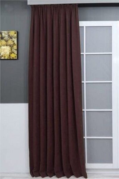 TülEvi Honeycomb Velvet Textured Background Curtain 140x260