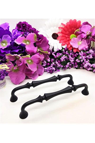 KulpSepetim Vezir 128 Mm Siyah Kulp Mobilya Dolap Çekmece Kulbu